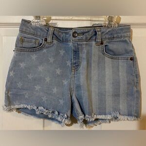 Cat & Jack Super Stretch Patriotic Girl’s Shorts SizeL(10/12)